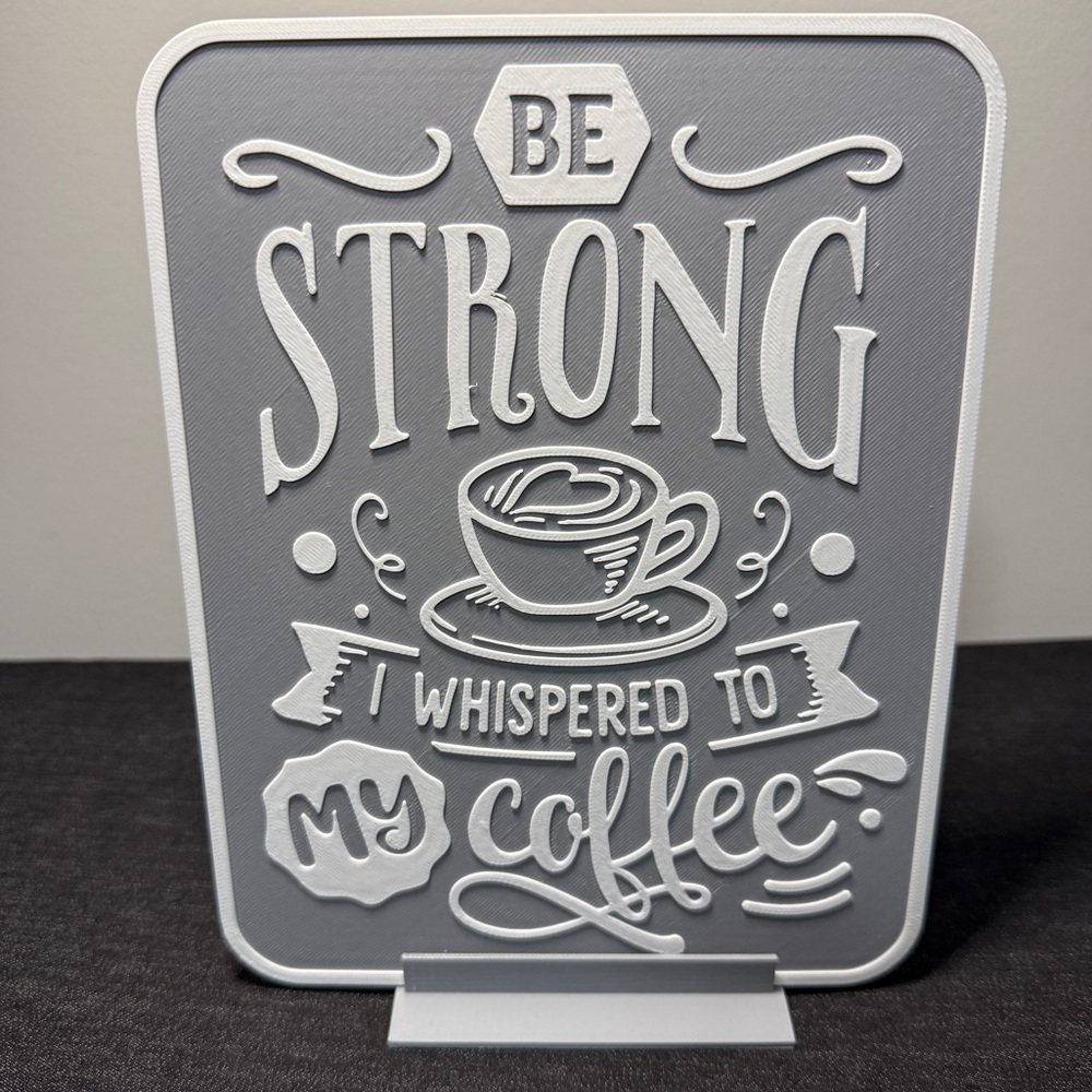 Funny Coffee Quote Sign – Kitchen Coffee Bar Décor